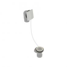 OS&B 541DCSHK-CP - Pvc Direct Bath Waste  w/Square Faceplate & Plug & Chain Closure - Half Kit