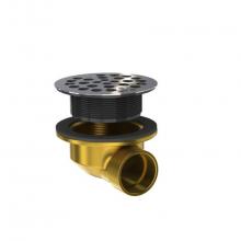 OS&B SD370-MBL - Shower Drain Brass Side Outlet
