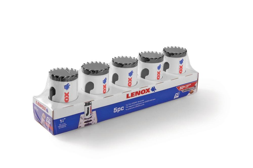 1-1/4&#34; Bi-Metal Speed Slot Boxed Hole Saw 5pk