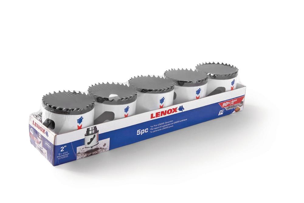 2&#34; Bi-Metal Speed Slot Boxed Hole Saw 5pk