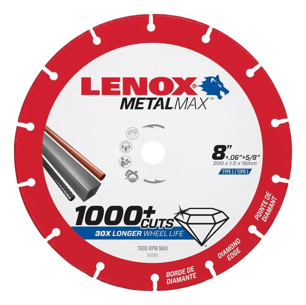 Metal Max 8&#34; x 5/8&#34; Circular Saw Diamond Cut Off Wheel