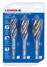 Lenox 14787300PS - 3pc Plumber Bi-Metal Utility Bit Set