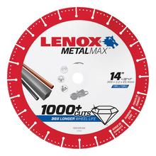 Lenox 1972932 - Metal Max 14" x 1" Gas Saw Diamond Cut Off Wheel