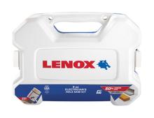 Lenox 30856C600L - 9pc Electrician Bi-Metal Hole Saw Set (6 Sizes)