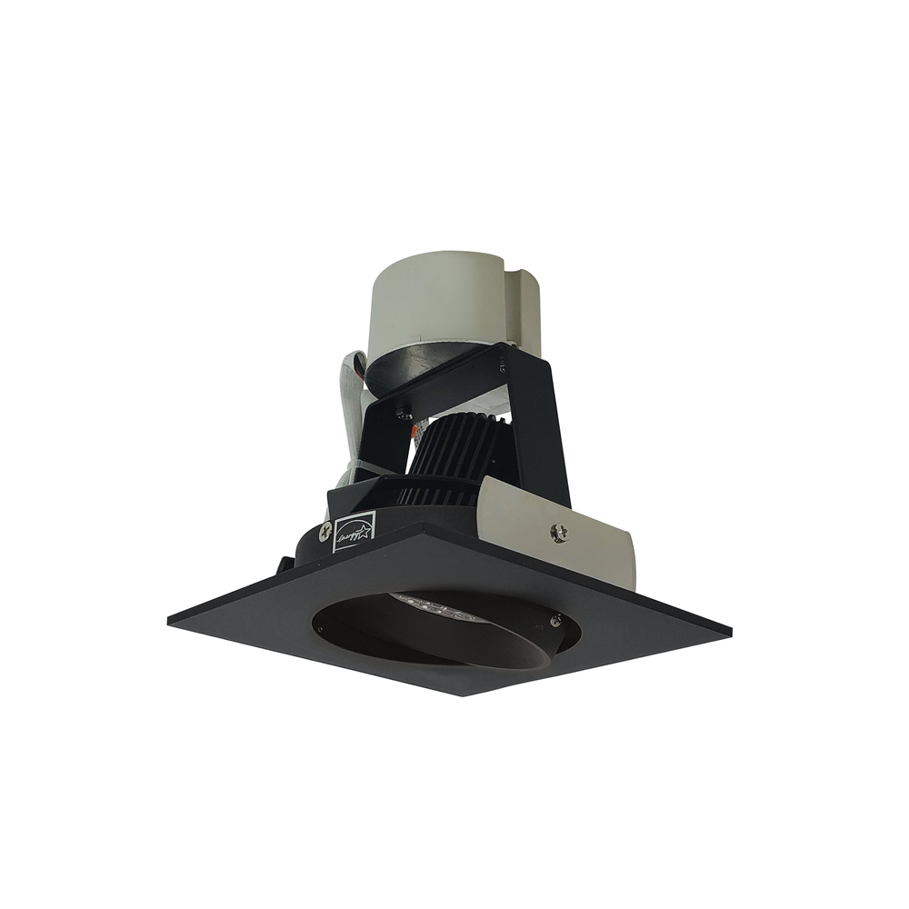 4&#34; Iolite LED Square Adjustable Cone Retrofit, 1000lm / 12W, 2700K, Black Reflector / Black