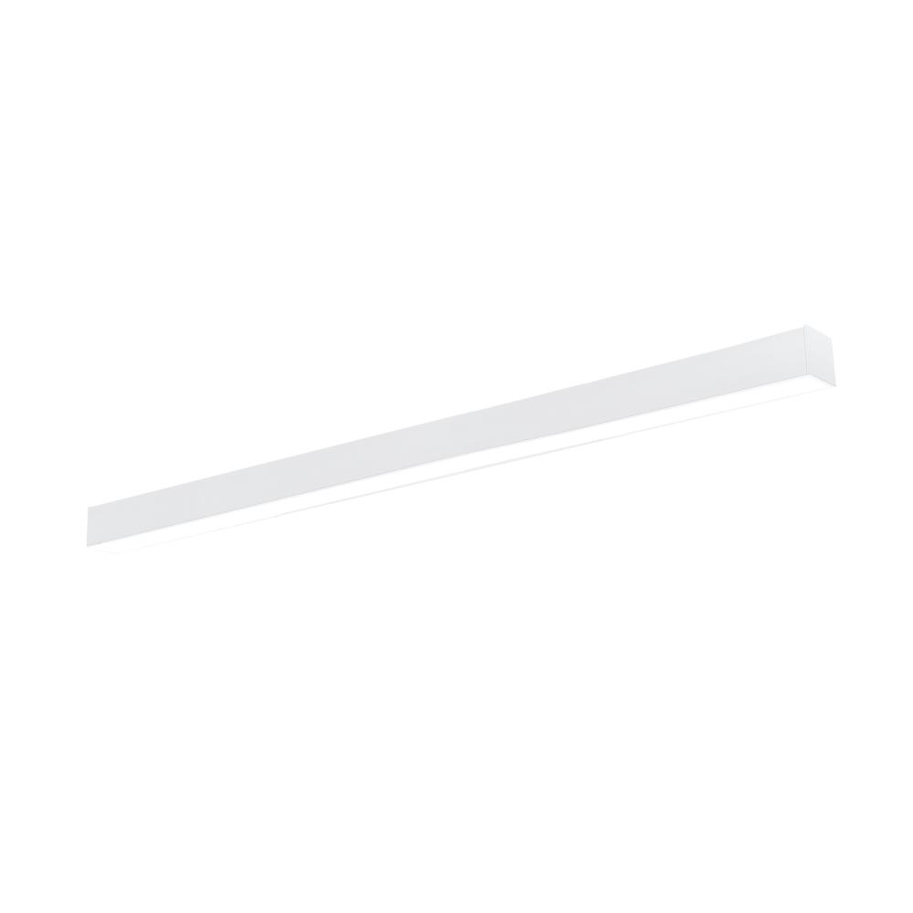 8&#39; L-Line LED Direct Linear w/ Selectable Wattage & CCT, White Finish