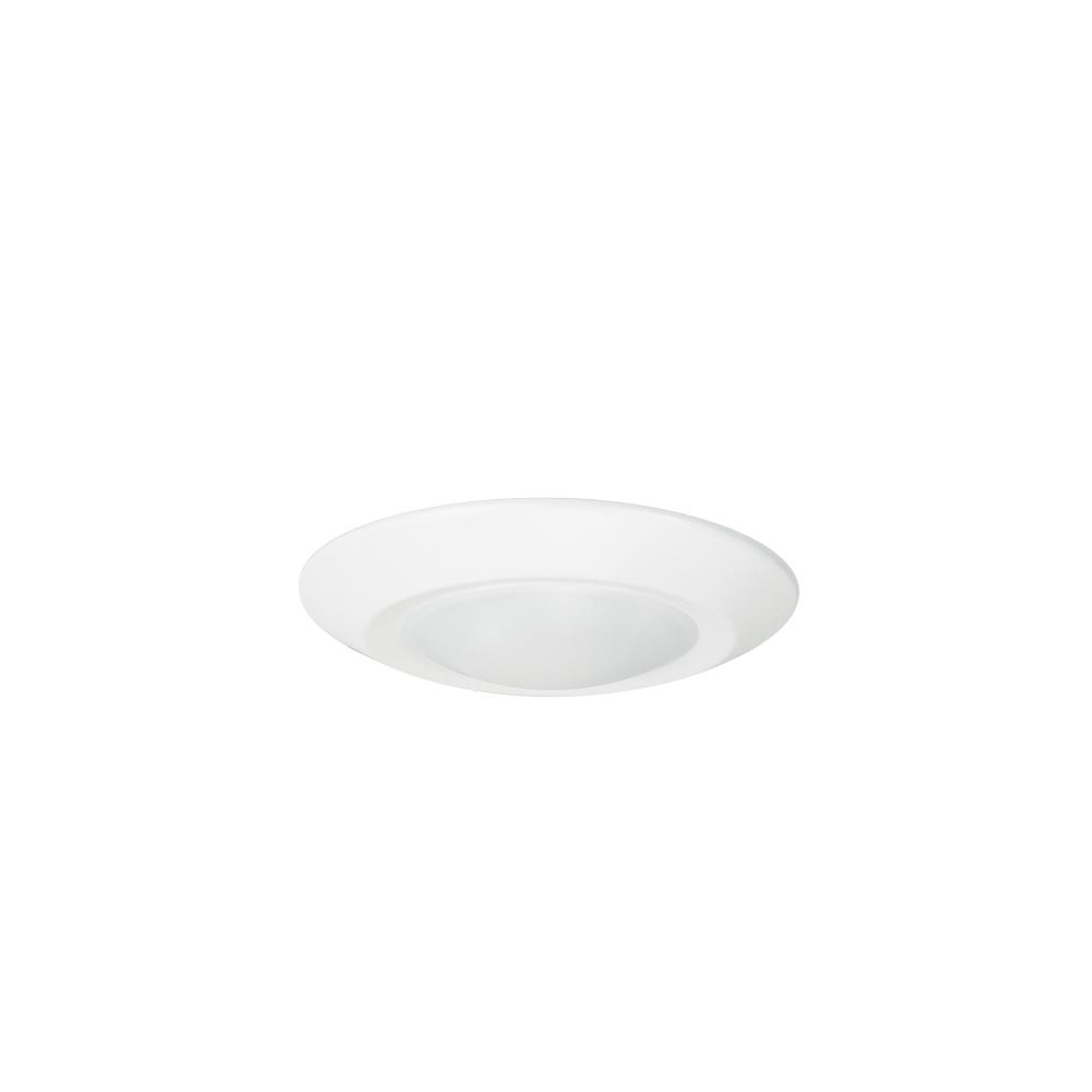 4&#34; Regressed AC Opal LED Surface Mount, 700lm / 11W, 2700K, White finish