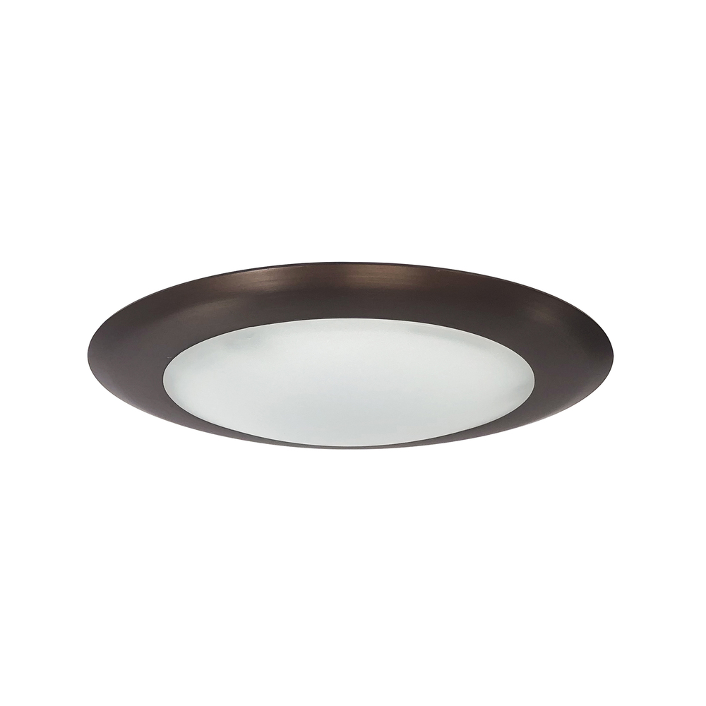 6&#34; AC Opal LED Surface Mount, 1050lm / 15W, 3000K, Light Bronze finish