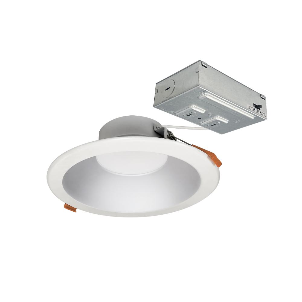6&#34; Theia LED Downlight with Selectable CCT, 1400lm / 15W, Haze/Matte Powder White Finish