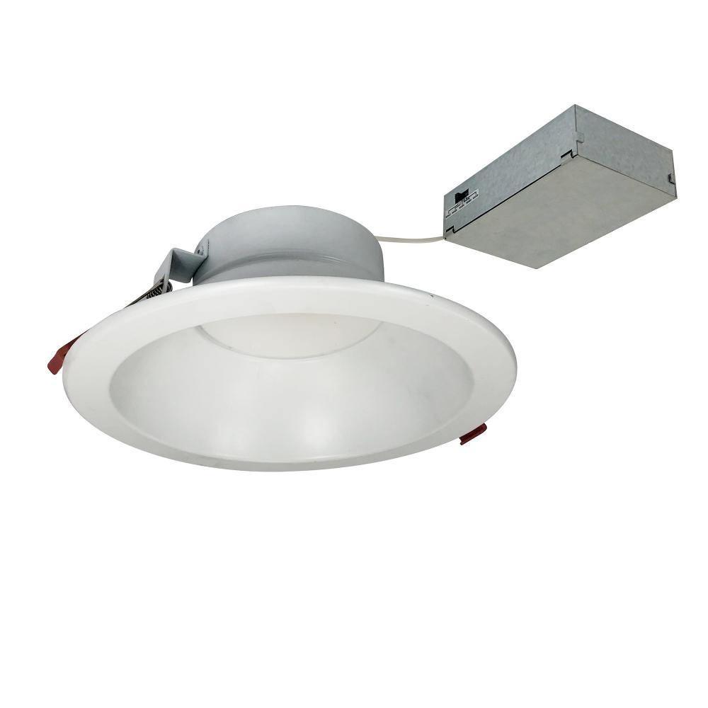 8&#34; Theia LED Downlight with Selectable CCT, 2100lm / 22W, Matte Powder White Finish