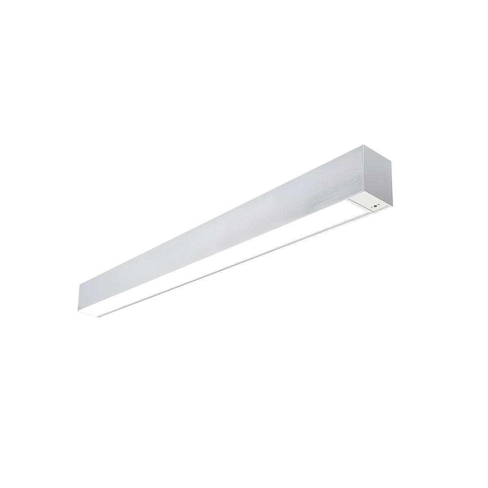 2&#39; L-Line LED Indirect/Direct Linear, 3710lm / Selectable CCT, Aluminum Finish, with Motion