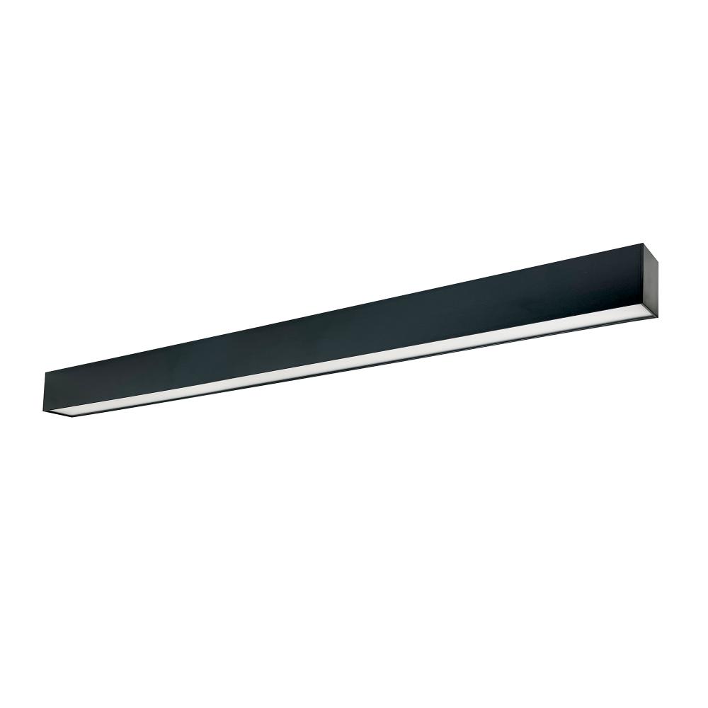 8&#39; L-Line LED Indirect/Direct Linear, 12304lm / Selectable CCT, Black Finish, with EM
