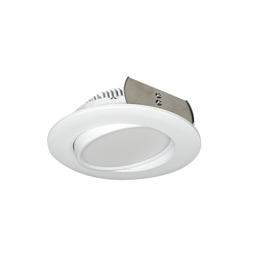 4&#34; AC Onyx Round Adjustable LED Retrofit, 800lm / 11W, Selectable CCT, White Finish