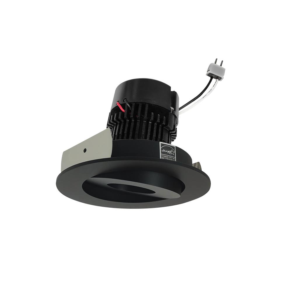 4&#34; Pearl Low Voltage LED Round Adjustable Gimbal Retrofit, 1050lm / 11W, 2700K, Black Finish