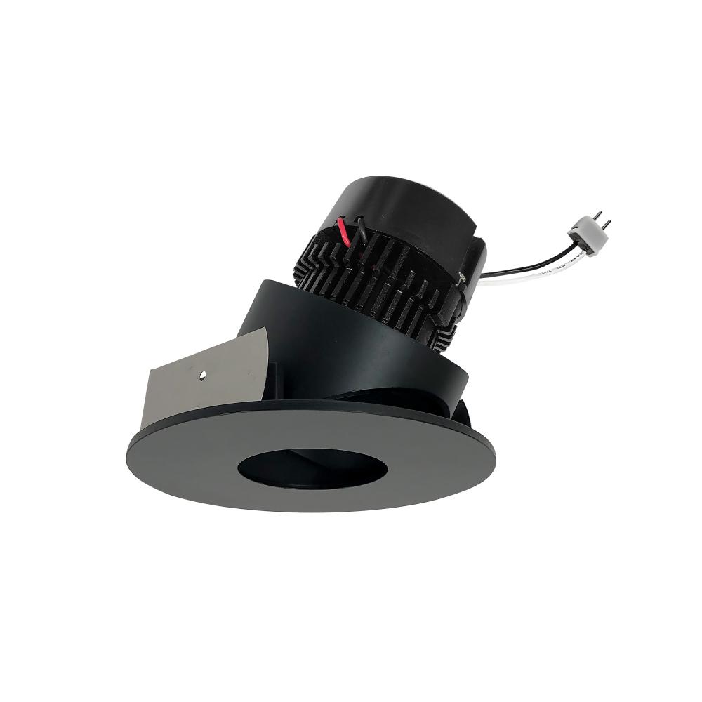 4&#34; Pearl Low Voltage LED Round Adjustable Pinhole Retrofit, 950lm / 11W, 2700K, Black Pinhole /