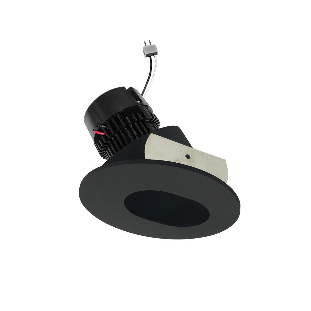 4&#34; Pearl Low Voltage LED Round Adjustable Slot Aperture Retrofit, 950lm / 11W, 2700K, Black Slot