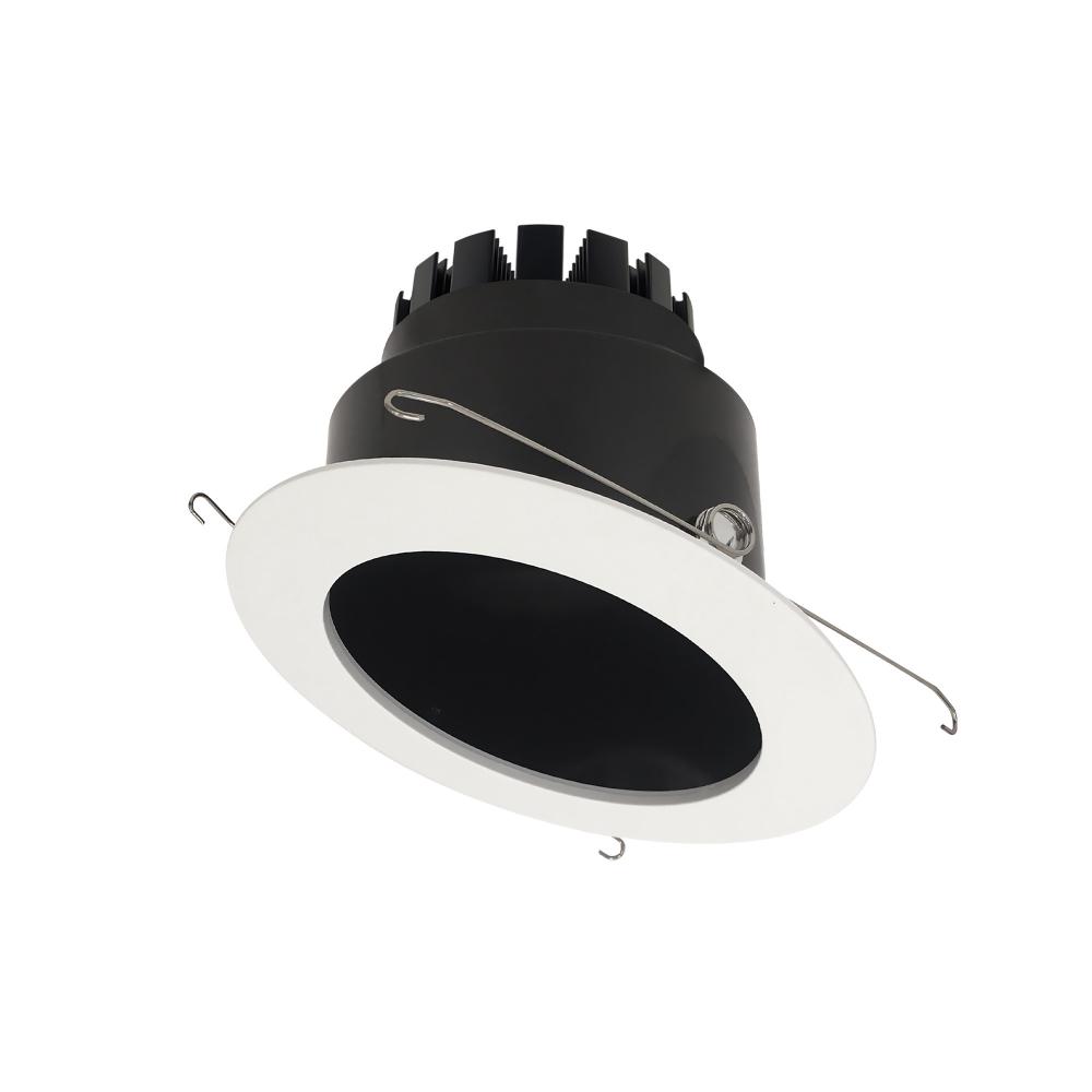 6&#34; Marquise III Round Slope Reflector, 900lm, 2700K, Flood Optic, Black Reflector/White Flange