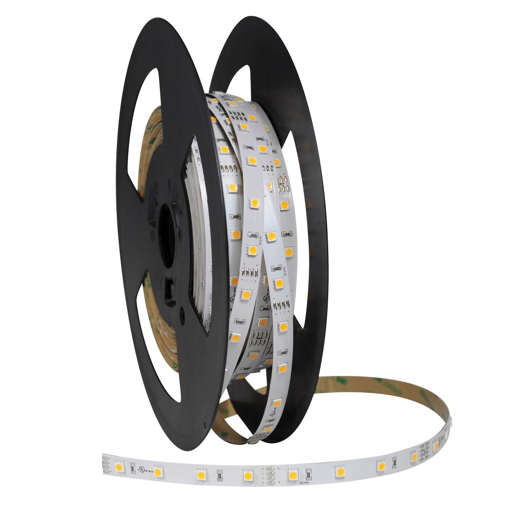 High Output 16&#39; 24V Continuous LED Tape Light, 310lm / 4.3W per foot, 4200K, 90+ CRI