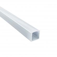 Nora NATL-CIP26W - 4-ft Deep Channel, White (Plastic Diffuser, End Caps & NUTP13 3M Adhesive Mounting Tape Included)