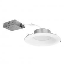 Nora NCSC-R6D1TWMPW - 6" Contractor Series Can-less LED Downlight with Deep Reflector, Selectable CCT, Matte Powder