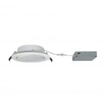 Nora NFLINA-R6TWMPW - 6" FLIN Adjustable LED Downlight with Selectable CCT, 1100lm / 13W, Matte Powder White finish