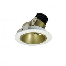 Nora NIO-4RD27QCHMPW - 4" Iolite LED Round Adjustable Deep Reflector, 10-Degree Optic, 800lm / 12W, 2700K, Champagne