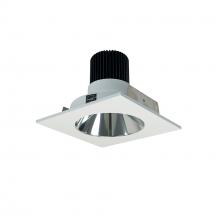 Nora NIO-4SNDC27XCMPW/10 - 4" Iolite LED Square Reflector with Round Aperture, 1000lm / 14W, 2700K, Specular Clear