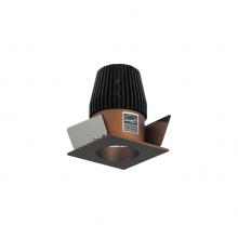 Nora NIO-1SNG35XBZ - 1" Iolite LED NTF Square Reflector with Round Aperture, 600lm, 3500K, Bronze Reflector / Bronze