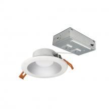 Nora NLTH-41TW-HZMPW - 4" Theia LED Can-less Downlight with Selectable CCT, 120V input; 950lm / 10W, Haze Reflector /