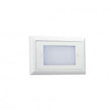 Nora NSW-642/30W - Mia Die-Cast Mini LED Step Light w/ Frosted Lens Face, 74lm, 1.5W, 3000K, White, 120V Dimming