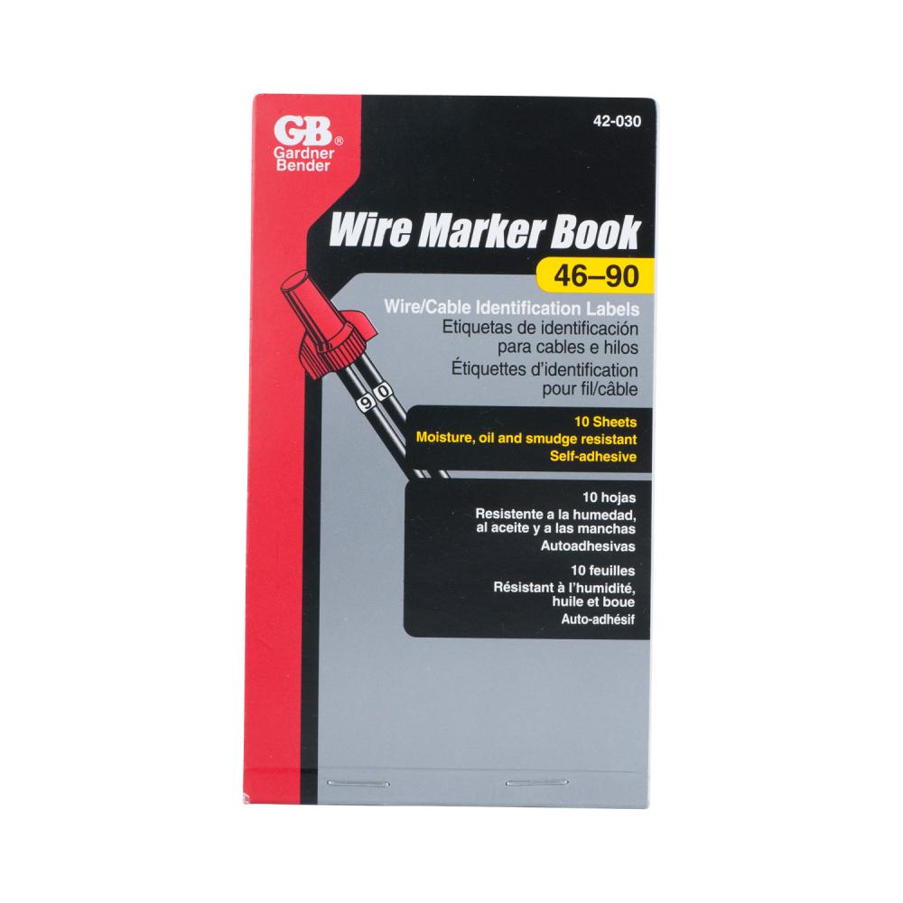 Wire Marker Booklet  46-90  1/Bag  10Bag