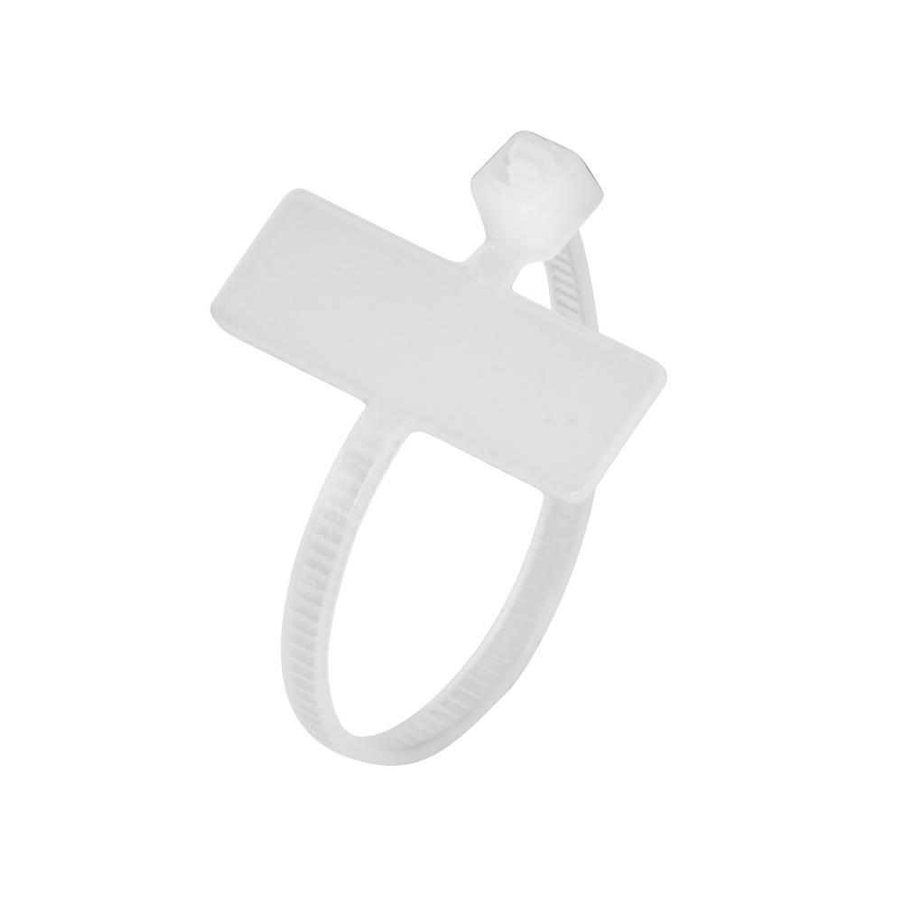 CABLE TIE HORIZONTAL ID TAG 4IN NATURAL