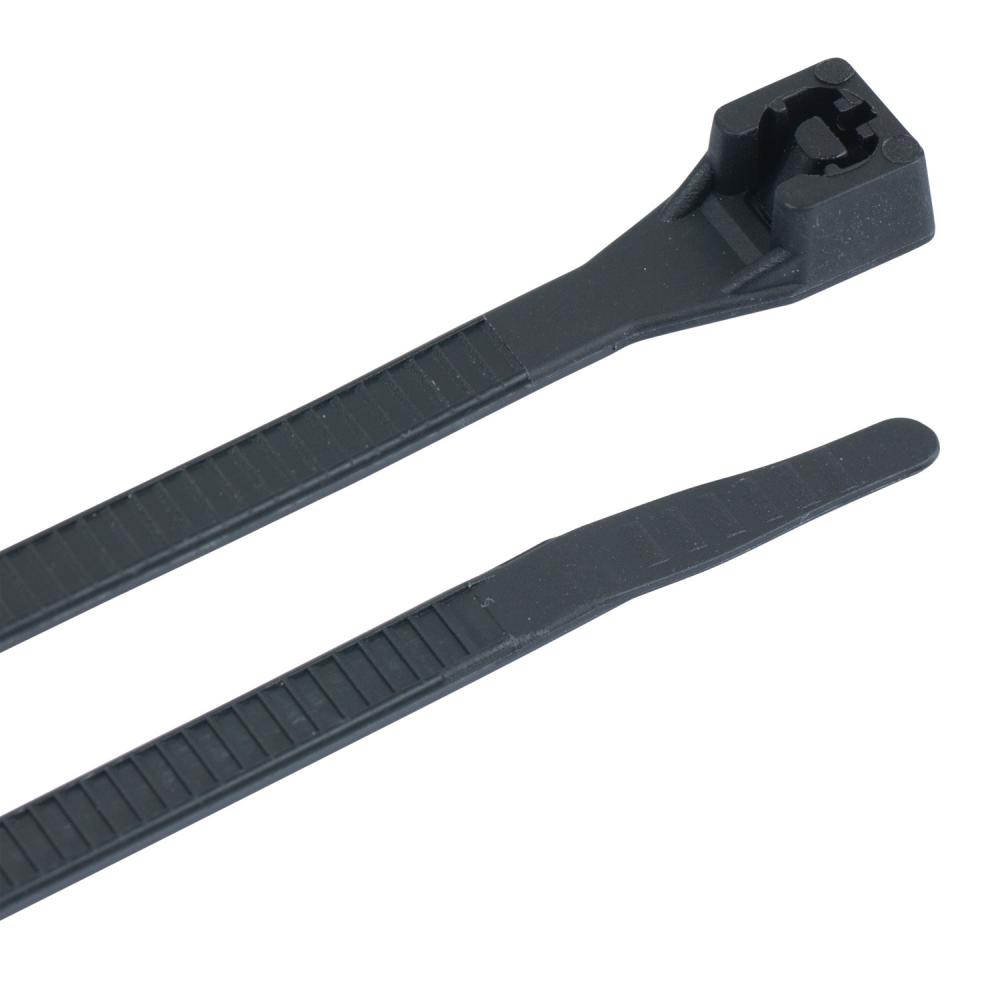 Cable tie 4in 18lb Black 30/bag 10 Bags/
