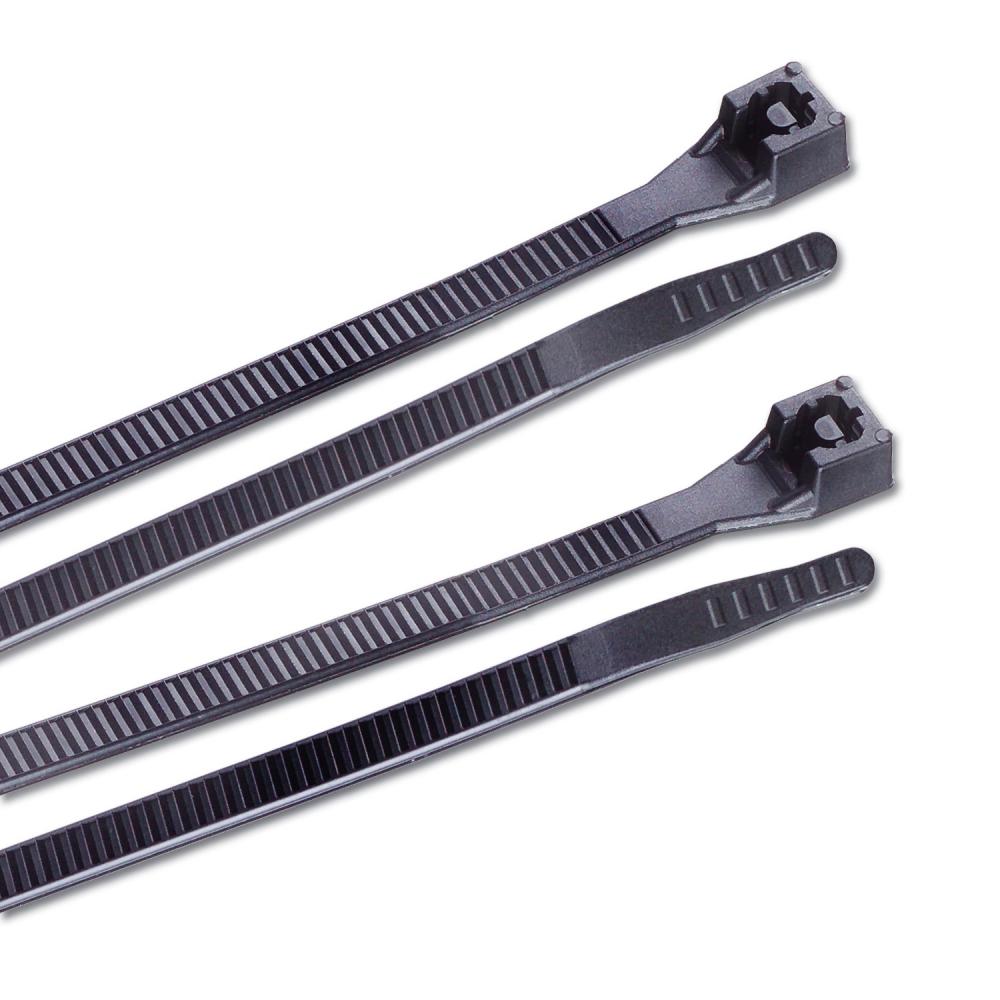 Cable tie 4in & 8in 18 & 45lbBlack 200/t