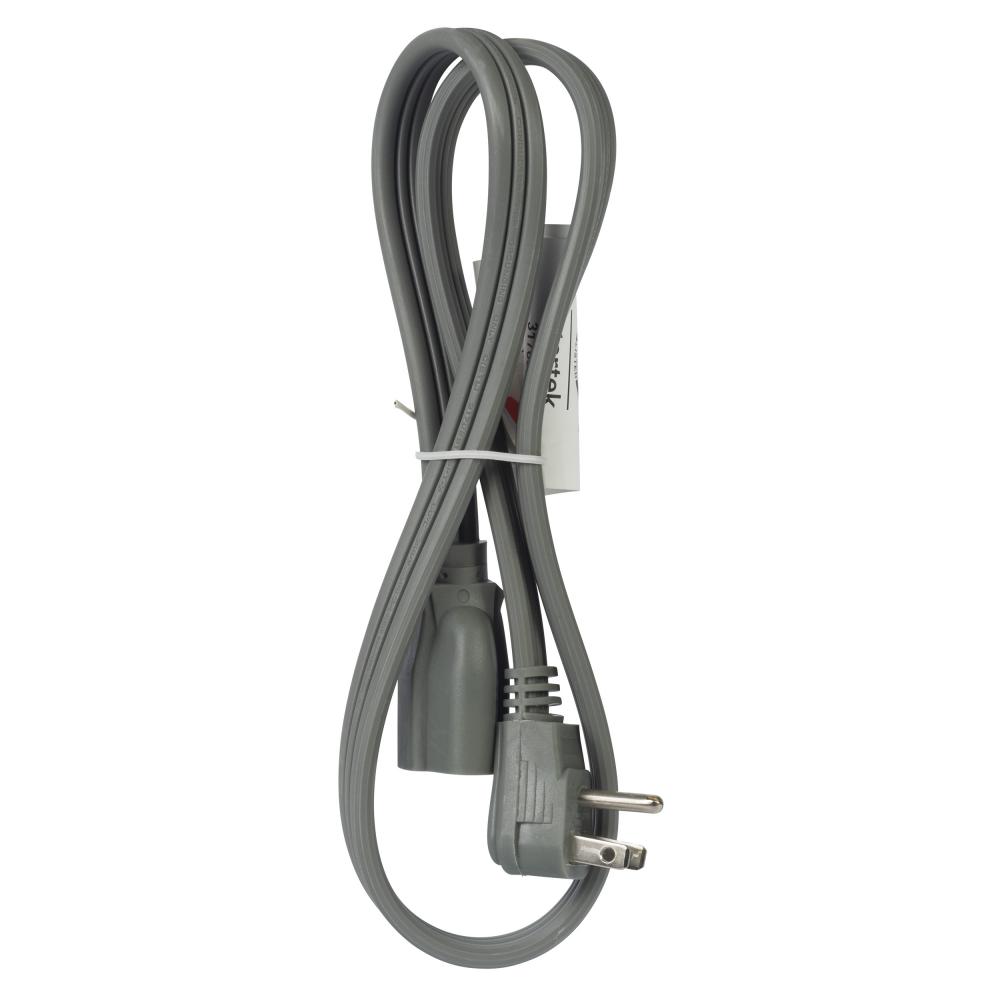 AC Cord SPT-3 14/3 AWG 3Ft NEMA 15 RA pl