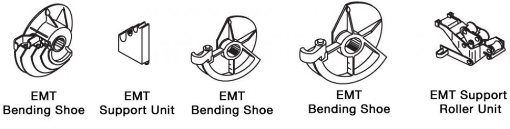 1/2in-2in EMT Shoe Set 1/Skid1 Skid/Mast