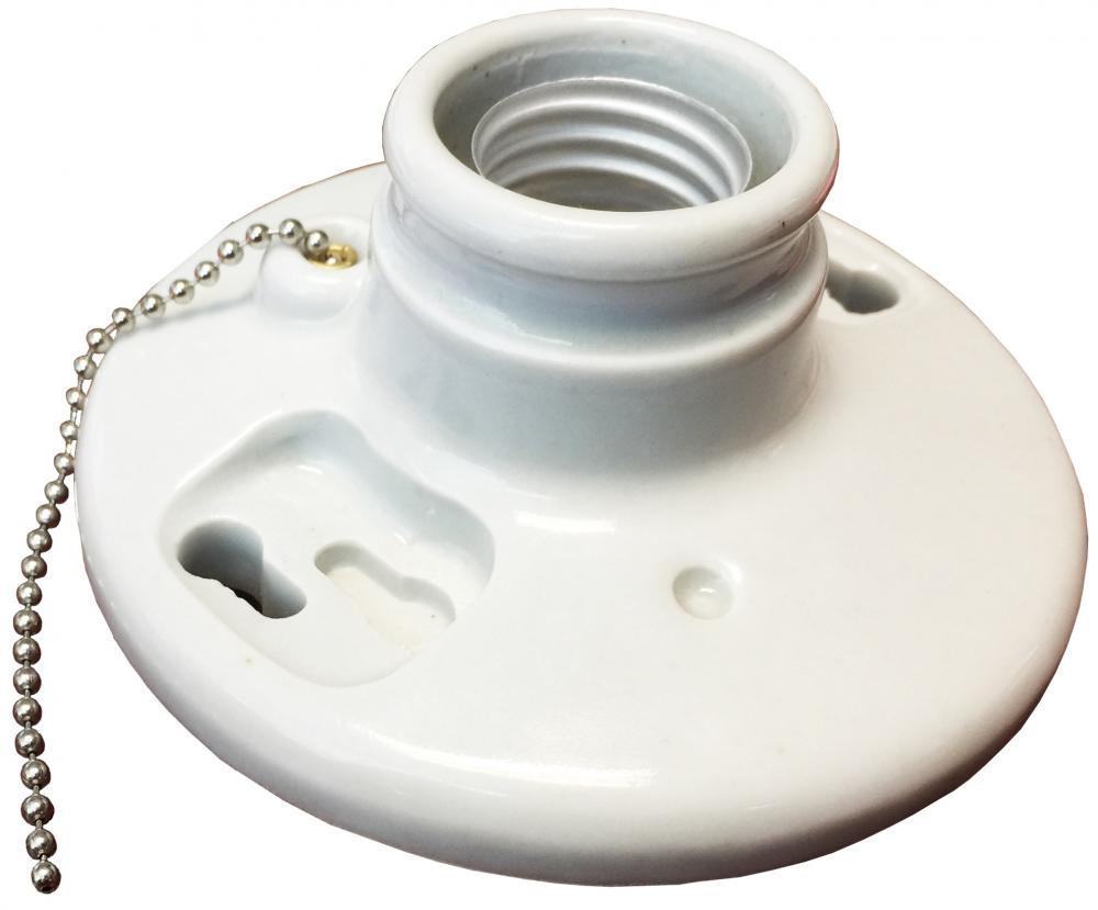 Porcelain Pull-Chain Lamp Holder  1/Box