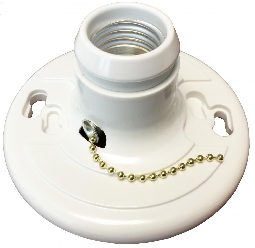 Plastic Pull-Chain Lamp Holder  1/Box