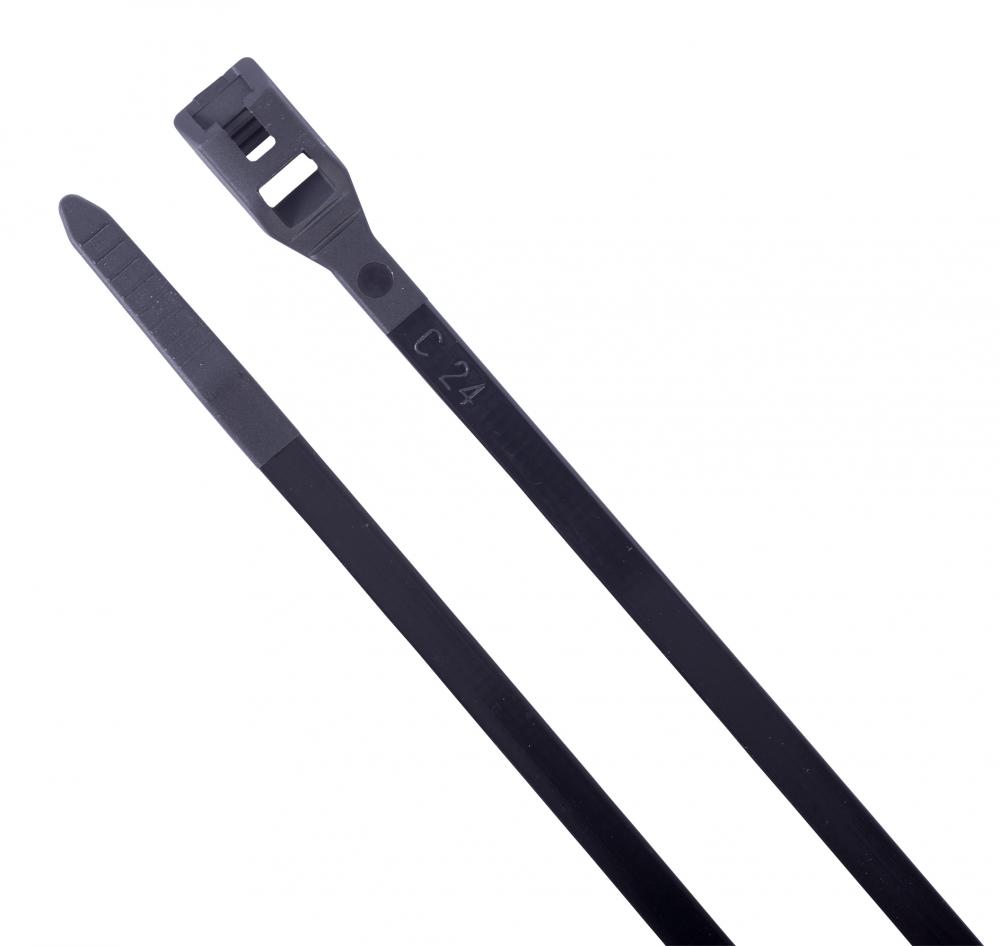 Cable tie Low profile 8in 60lbBlack 100/