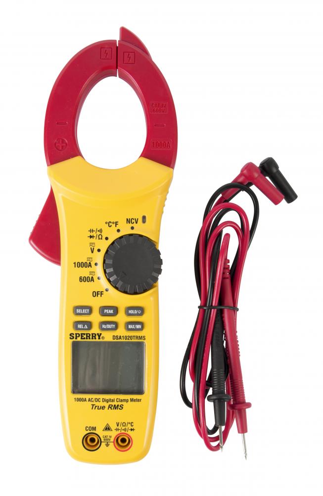 Digital Clamp Meter 1000A AC/DC TRMS Tem