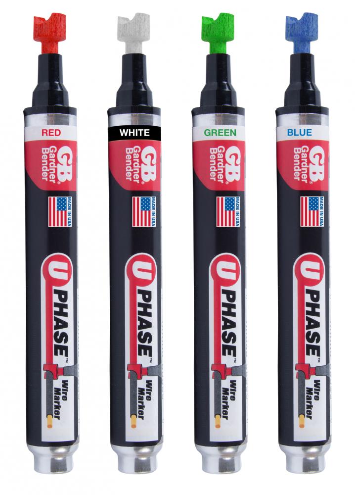 U-Phase Wire Marker Asst-Blue/Red/White/