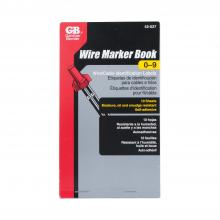 ECM Industries 42-027 - Wire Marker Booklet 0-9 1/Bag 10Bags/Mas