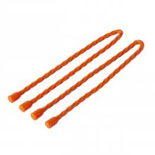 ECM Industries 74120 - WRAP-TWIST TIES  12in  ORANGE 2/CARD  10