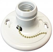 ECM Industries BK6 - Plastic Pull-Chain Lamp Holder  1/Box