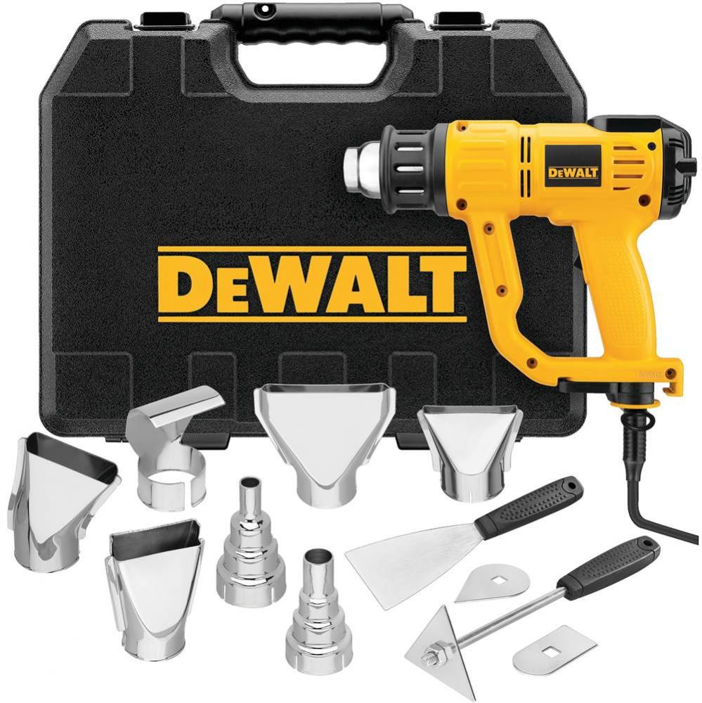 HEAVY DUTY HEAT GUN w/ LCD DISPLAY AND KITBOX