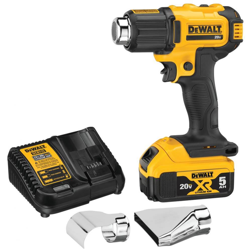 CORDLESS HEAT GUN WITH 5Ah BATTERY