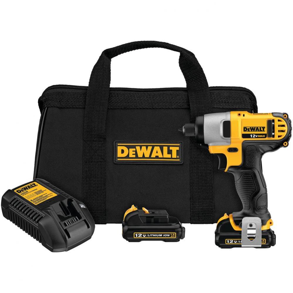 12V MAX* Lithium Ion 1/4&apos;&apos; Impact Driver Kit