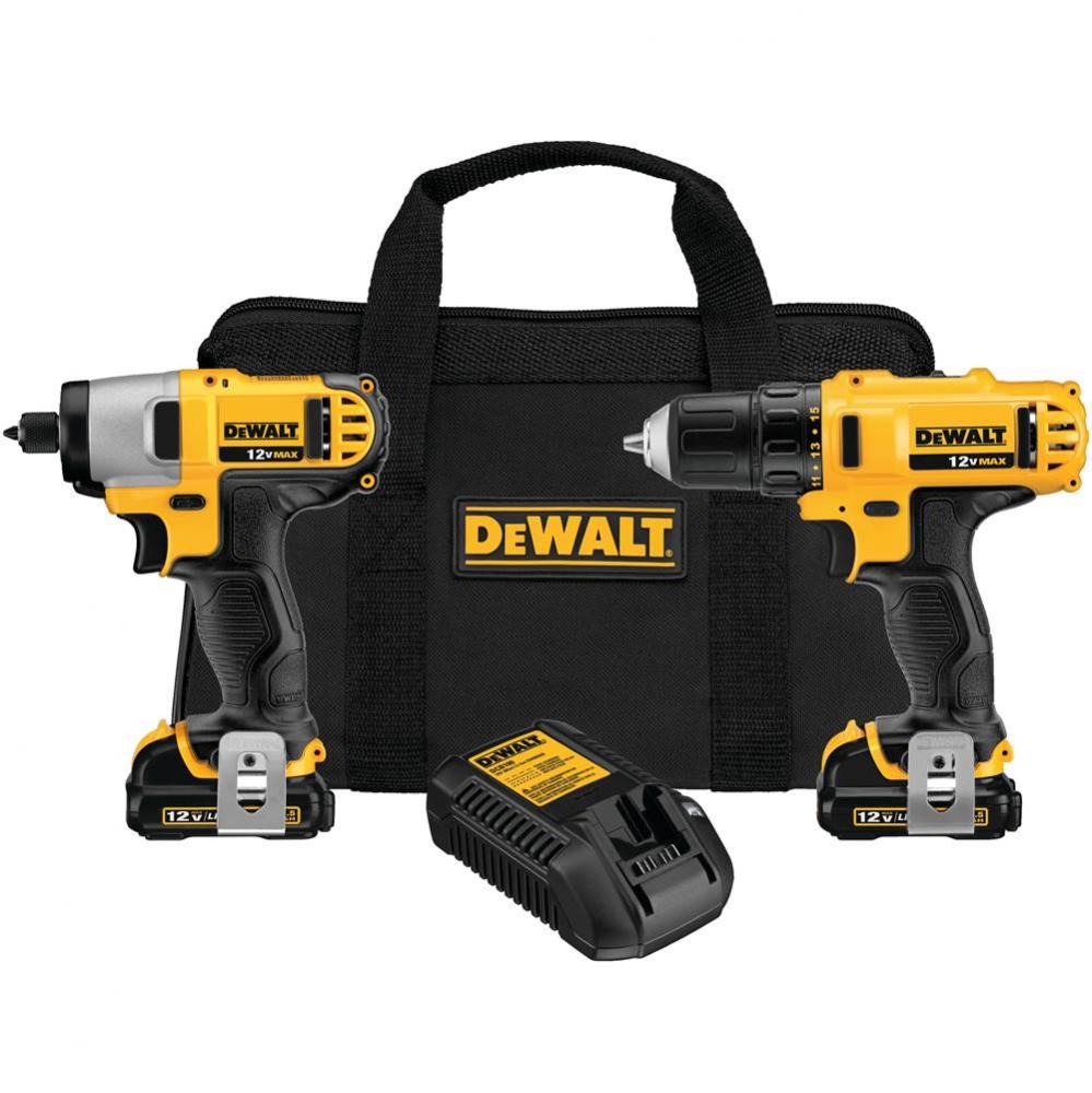 12V MAX* Lithium Ion Drill/Impact Combo Kit