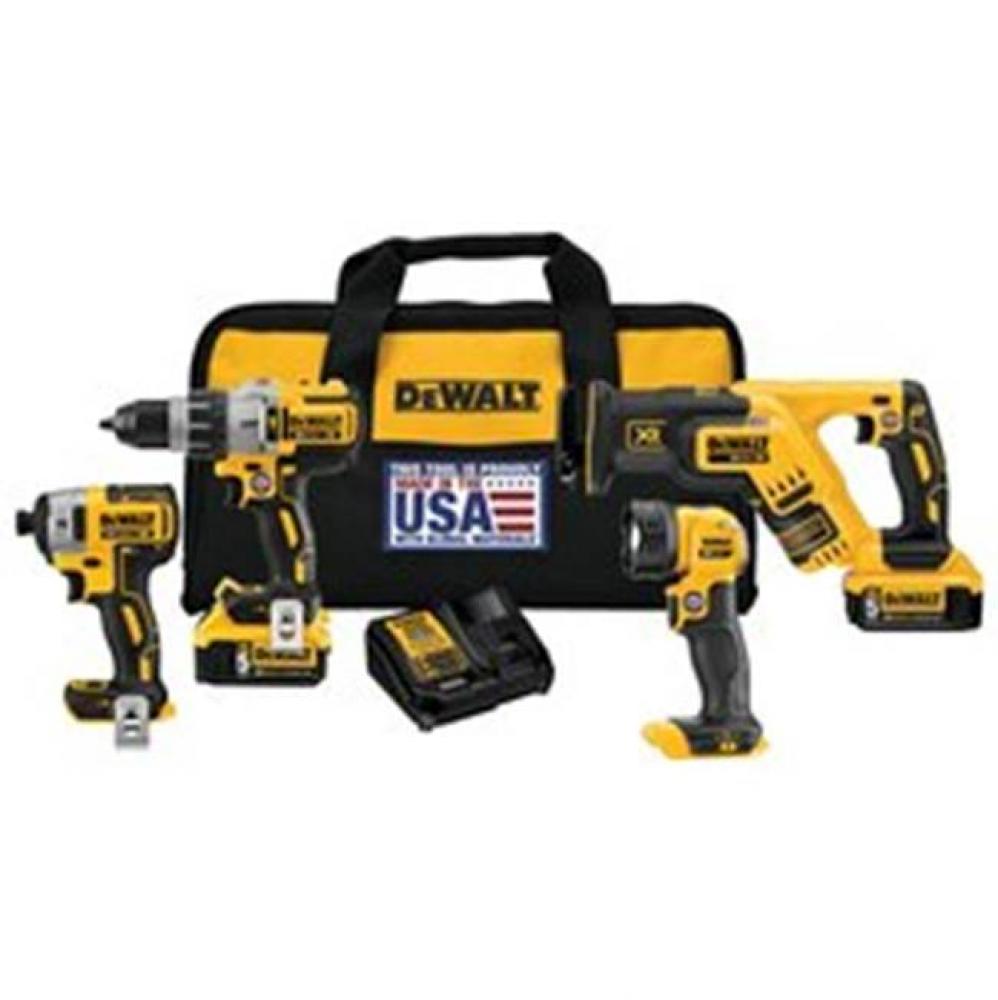 20V MAX XR LI-ION 4-TOOL COMBO KIT