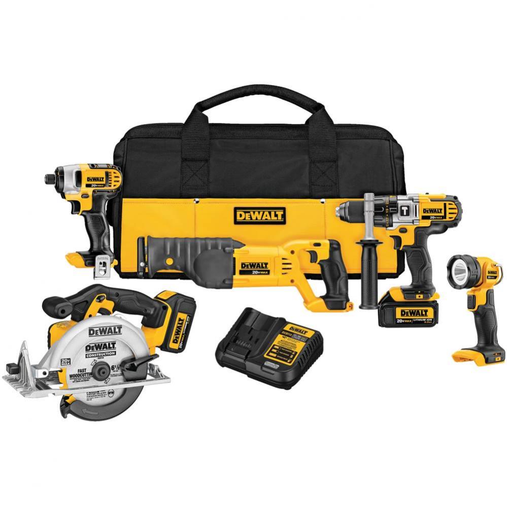 20V MAX PREMIUM 5-TOOL COMBO KIT